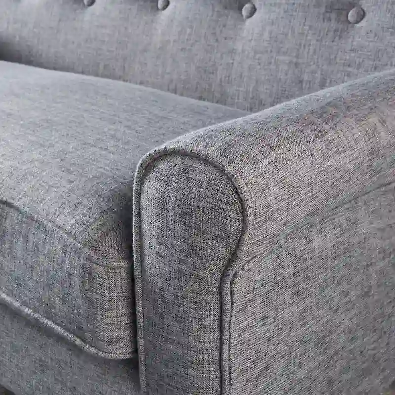 Mariah Mid-Century Fabric Loveseat