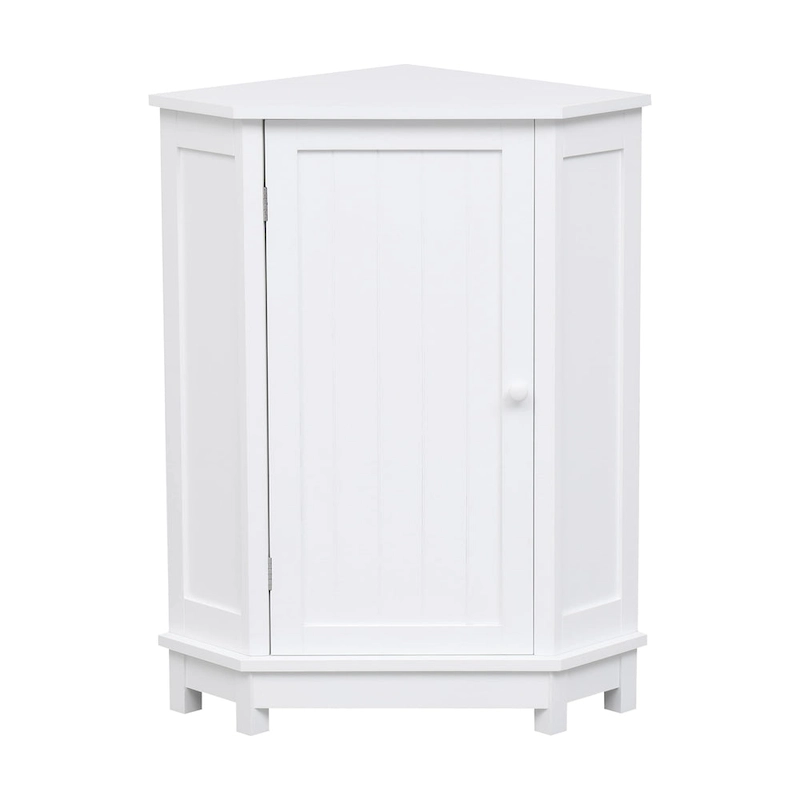Bathroom MDF Cabinet Triangle Corner Storage Cabinet with Adjustable Shelf
