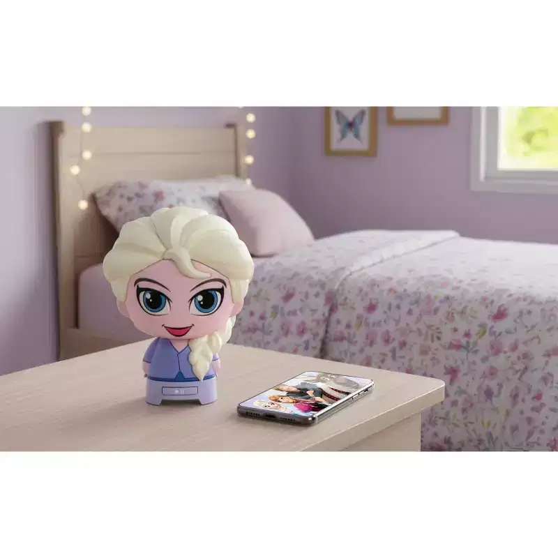 eKids Disney Frozen Bluetooth Speaker, Portable and Rechargeable Wireless Speaker  Elsa (Di-B76EL)