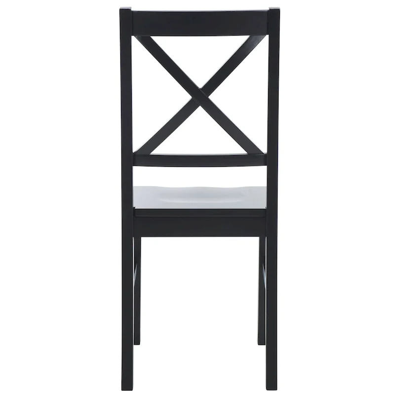 White/Natural Dining Chair - 17.5 W x 19.5 L x 37 H