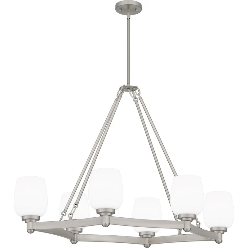 Penning 6-Light Brushed Nickel Island Light