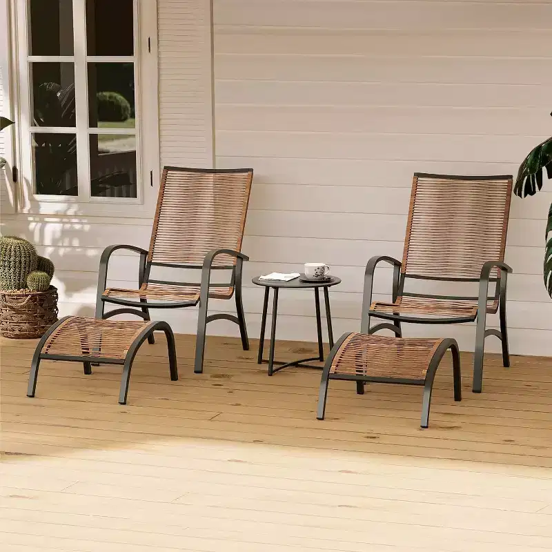 LAUSAINT HOME 5 Piece Patio Conversation Set