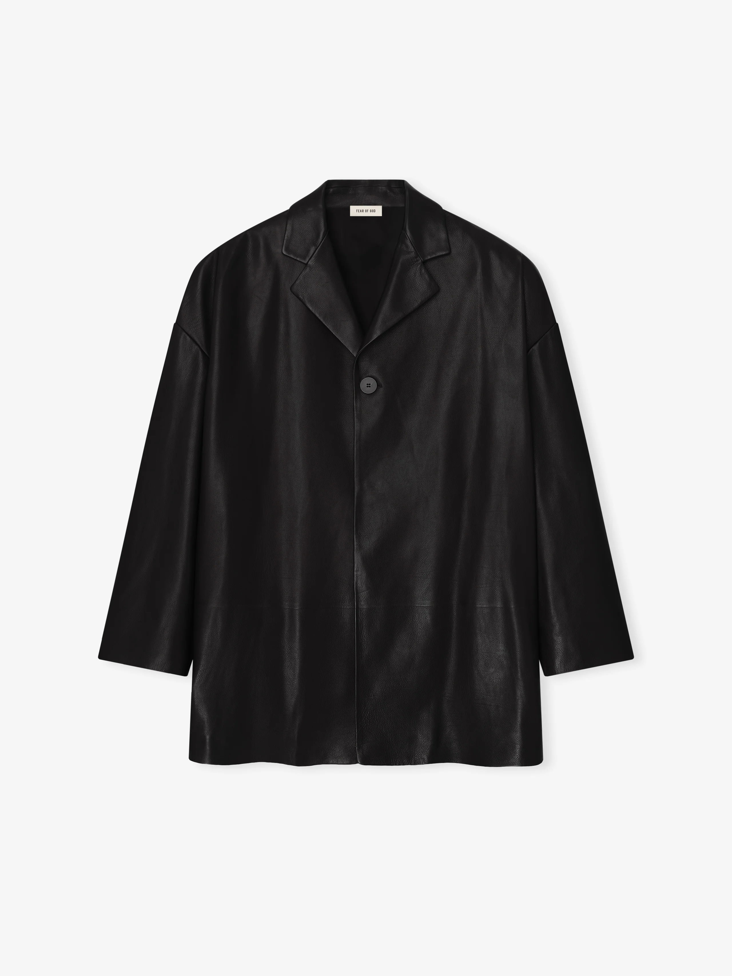 Leather Relaxed Blazer