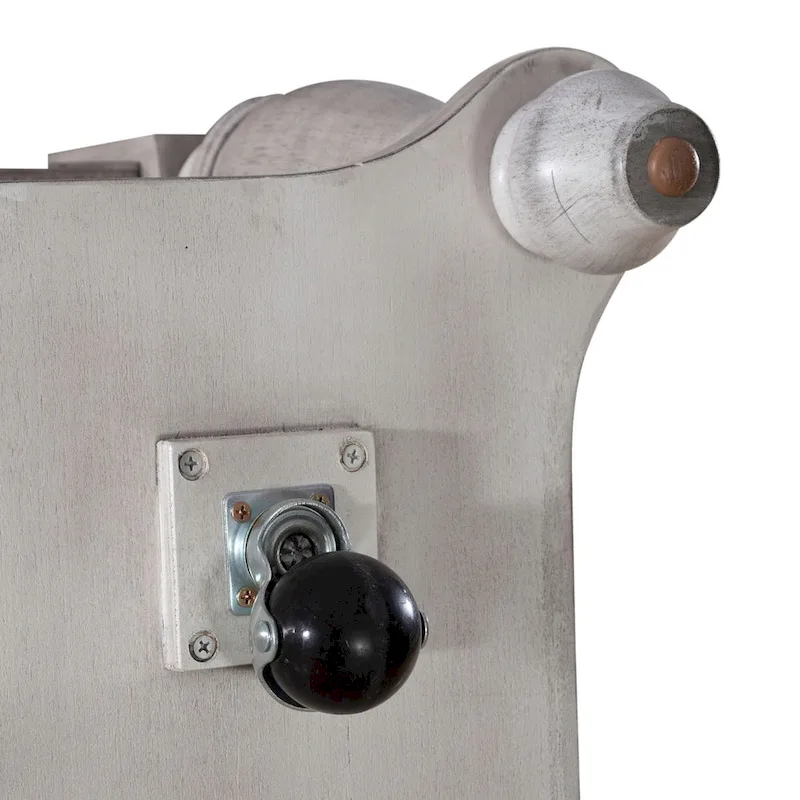 Ocean Isle Antique White & Weathered Pine Rectangular Cocktail Table