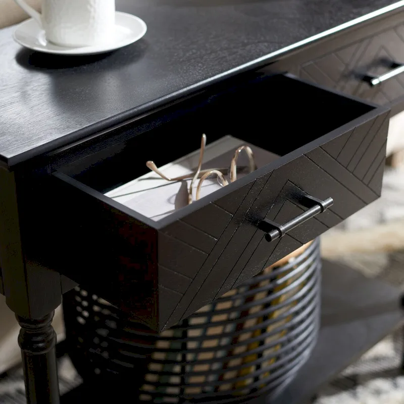 SAFAVIEH Eryka 2-Drawer Console Table - 35.5  W x 13  L x 29.5  H - 36Wx13Dx30H