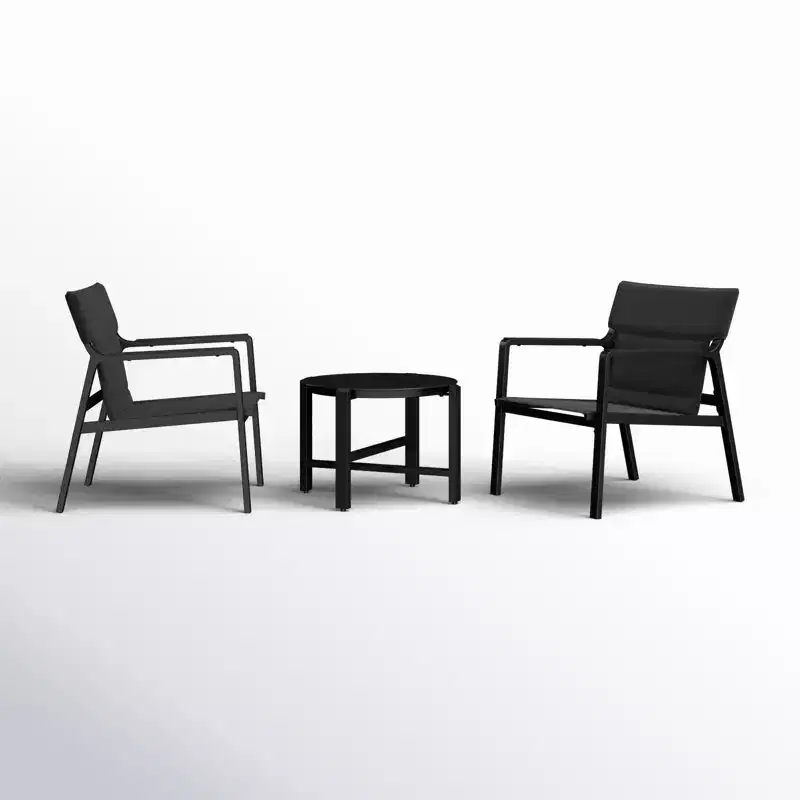 GRANDPATIO Round 2 - Person 21.37 Long Bistro Set