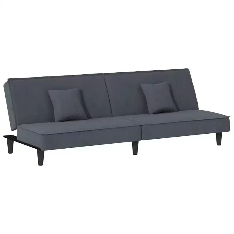vidaXL 2-Seater Sofa Bed Velvet Recliner Loveseat Folding Daybed Multi Colors