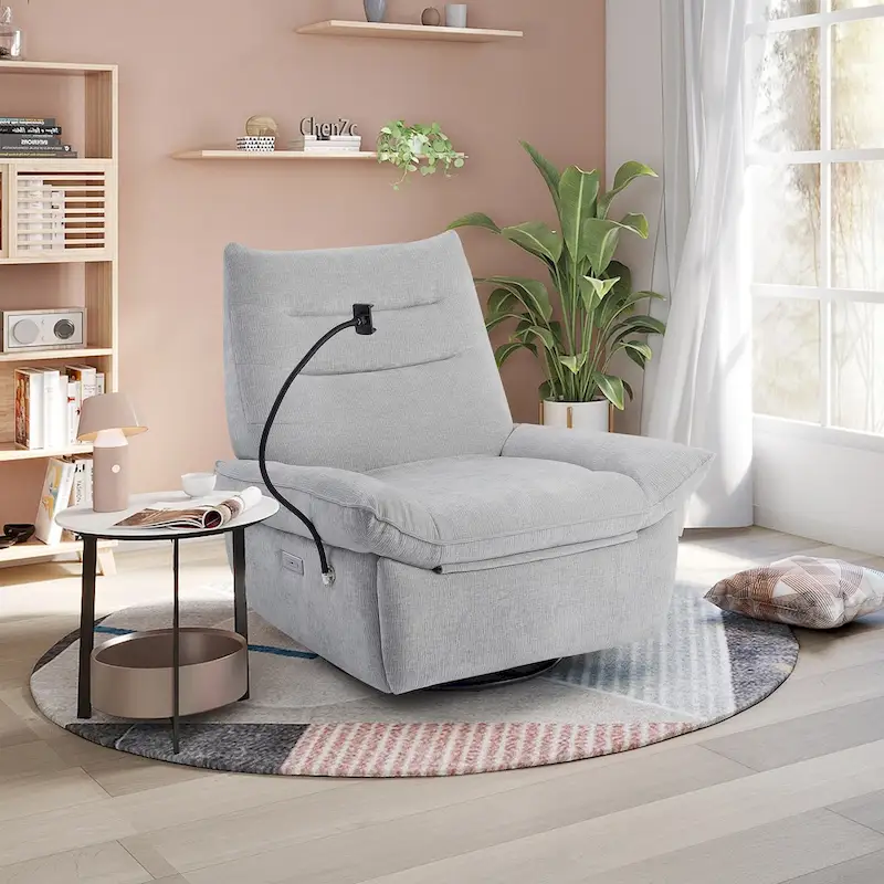 Upholstered Power Recliner Lounge Chair for Living Bedroom