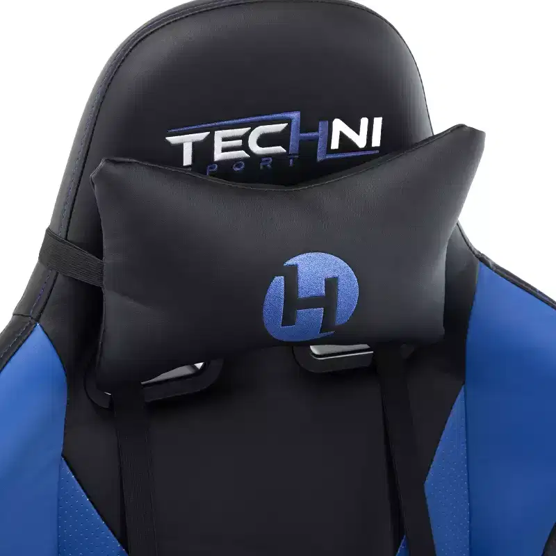 TUYOHW Adjustable Ergonomics Gaming Chair,360 Swivel Office Chairs with Head&Lumbar Pillow,90-150 Reclining Chair for Office&Home,250lbs Max,Blue