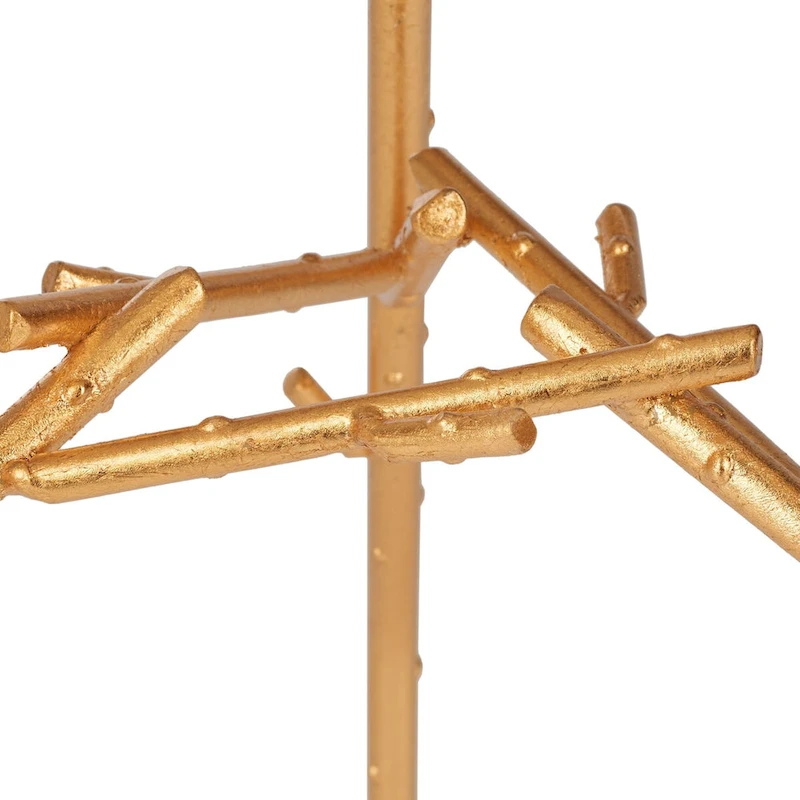 SAFAVIEH Treasures Lawanda Gold/ Blue-White Top Accent Table - 18  W x 18  L x 22.5  H - 18Wx18Dx23H