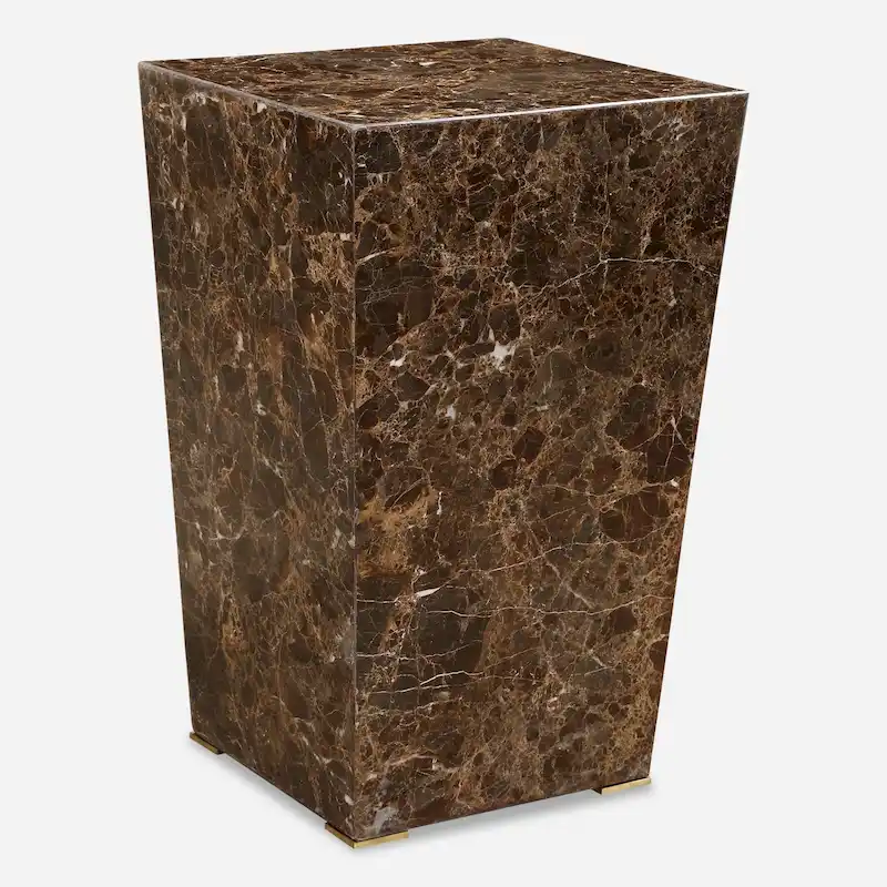 Wide Marble Accent Table