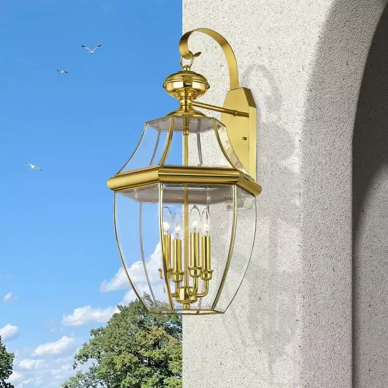 Livex Lighting Monterey 4 - Light Wall Light in Polished Brass