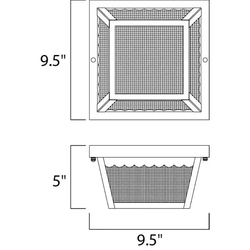 Maxim Lighting Outdoor Essentials - 620x 2 - Light Flush Mount in Black