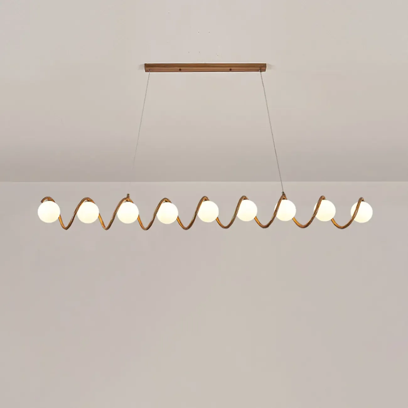 Modern Adjustable Wave Kitchen Island Pendant Light