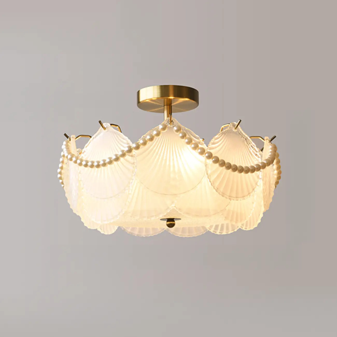 Luxury Ceiling Light with Ambient Shade for Living Room