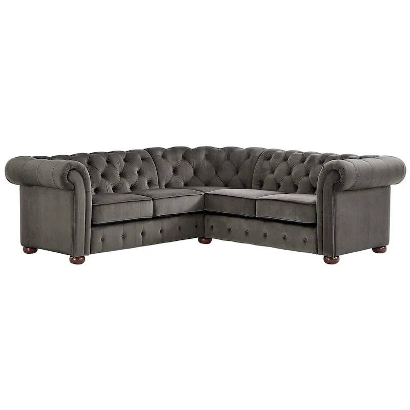Knightsbridge Scrolled Arm Chesterfield Sectional by iNSPIRE Q Artisan