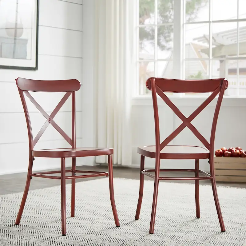 Pompey Metal Dining Chairs (Set of 2) by iNSPIRE Q Classic