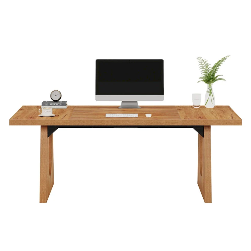 70.9 Inches Executive Desk Rectangular Computer Office Desk with Large Desktop