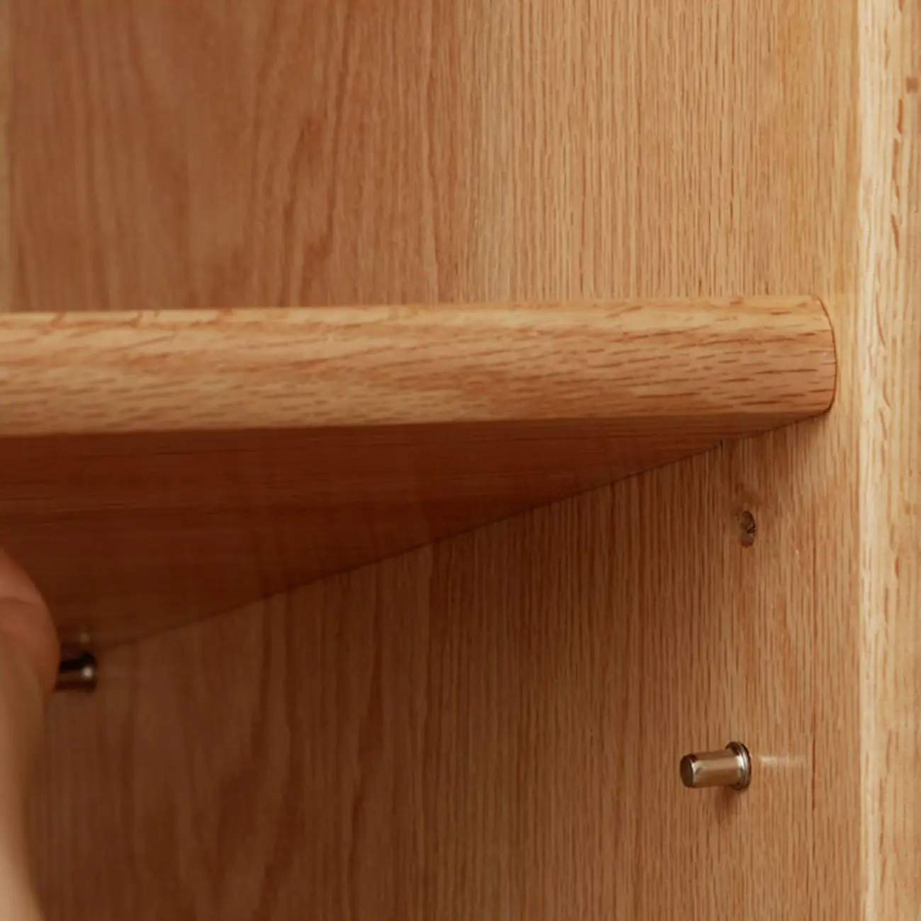 Modern Wooden 6-Tier Rectangle Oak Large Bookcase