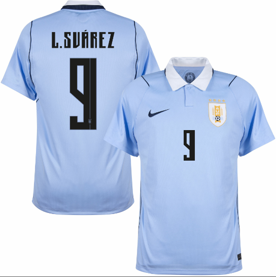 Uruguay Home L.Suárez 9 Jersey 2026-2027