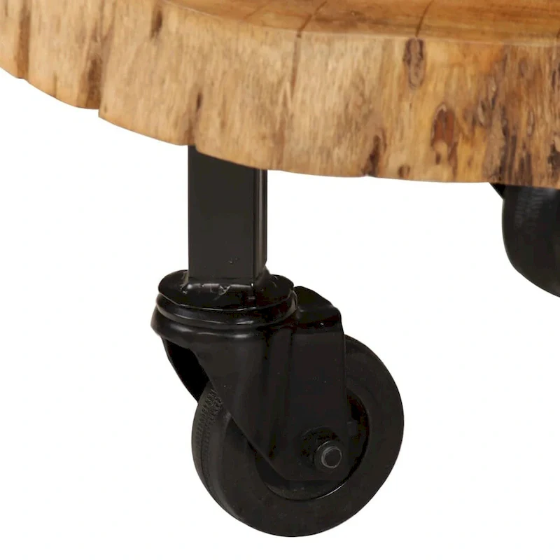 Solid Wood Acacia Coffee Table 23.6x21.7x9.8
