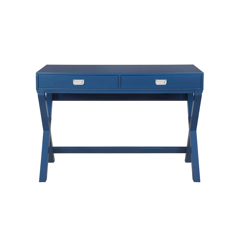 Poppy X-Frame Writing Desk with Drawers
