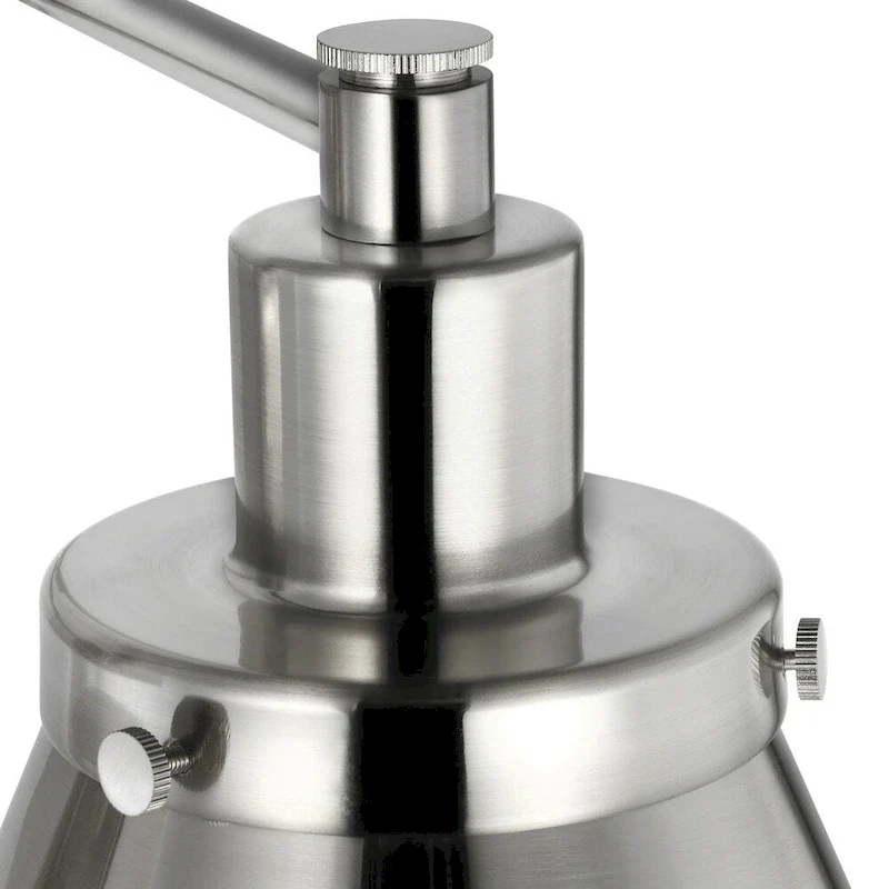 Hinton Collection Brushed Nickel Swing Arm Wall Light