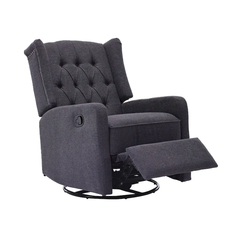 Multi-gear adjustable lounge chair 360 degrees full rotation rocking chair