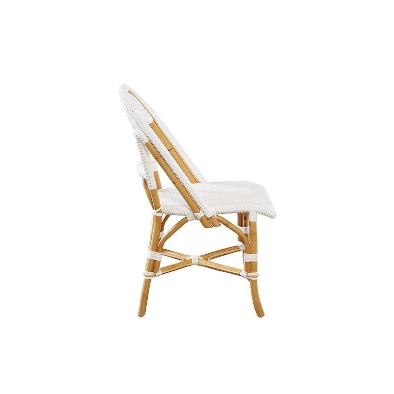 Leroy Rattan Dining Chair, White