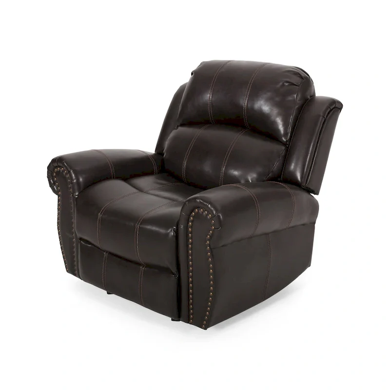 Charlie Bonded Leather Glider Recliner by Christopher Knight Home