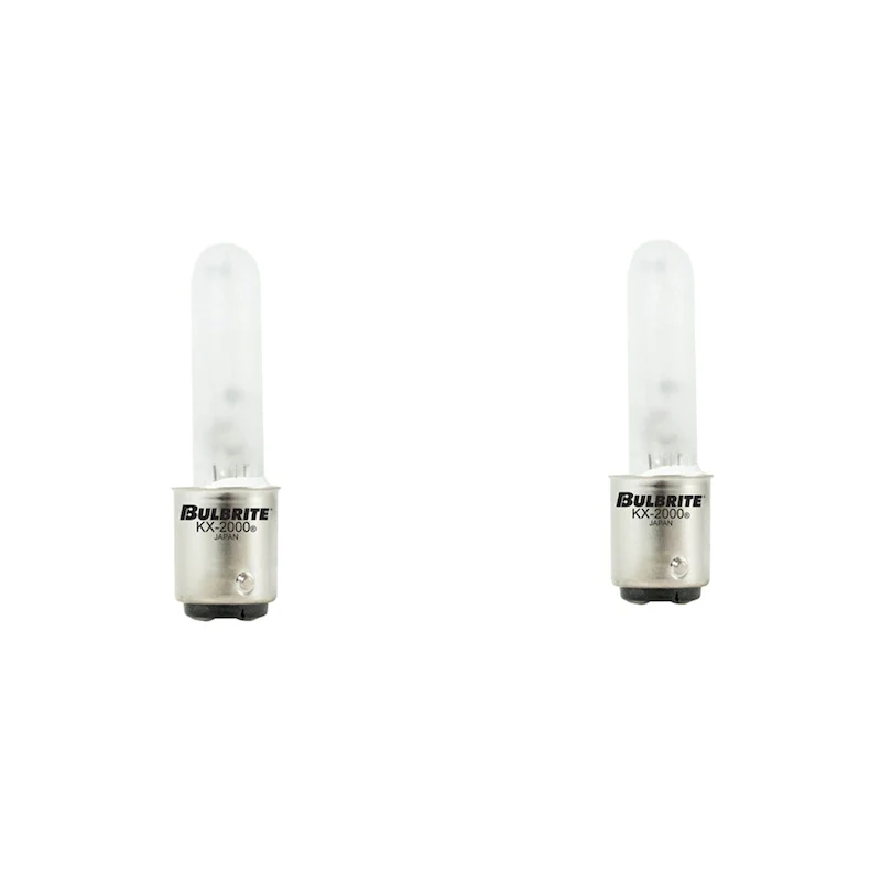 Bulbrite Pack of (2) Dimmable T3 Double-Contact Bayonet (BA15D) Krypton Bulb