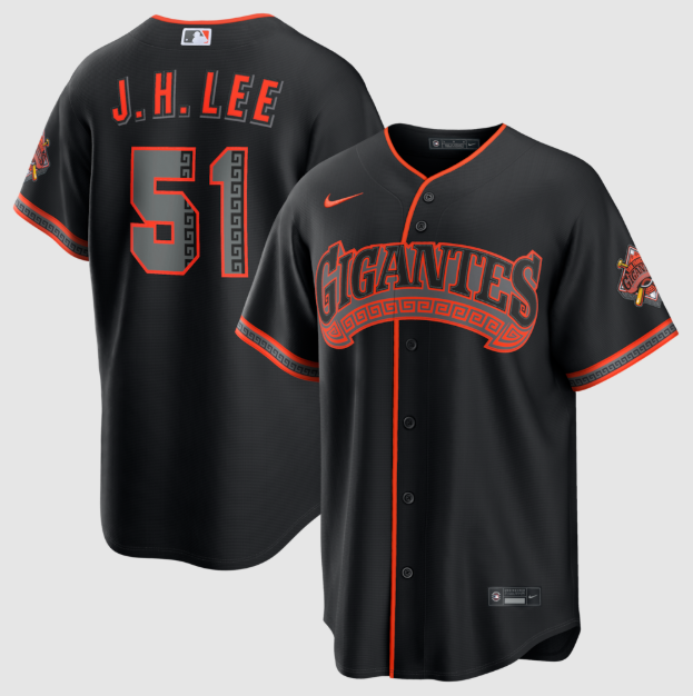 San Francisco Giants Jung Hoo Lee Black Alternate Stadium Jersey
