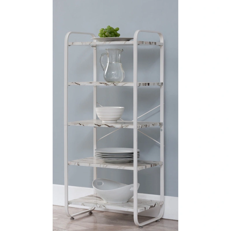 Transitional Baker's Rack-White