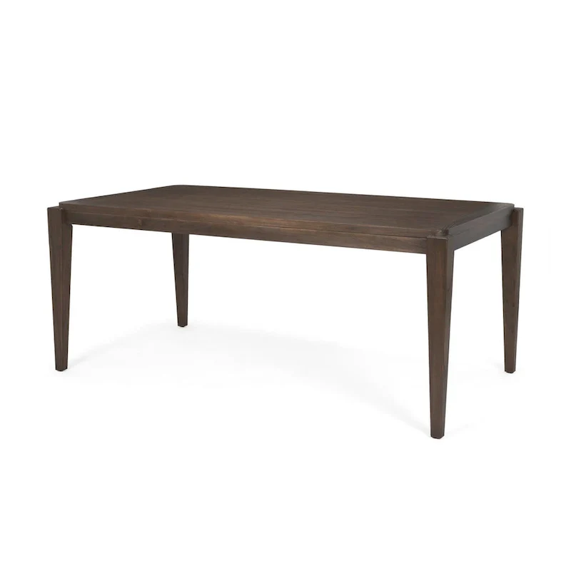 Teva Dark Brown Wood Rectangular 72  Dining Table - 72.0L x 39.0W x 30.0H
