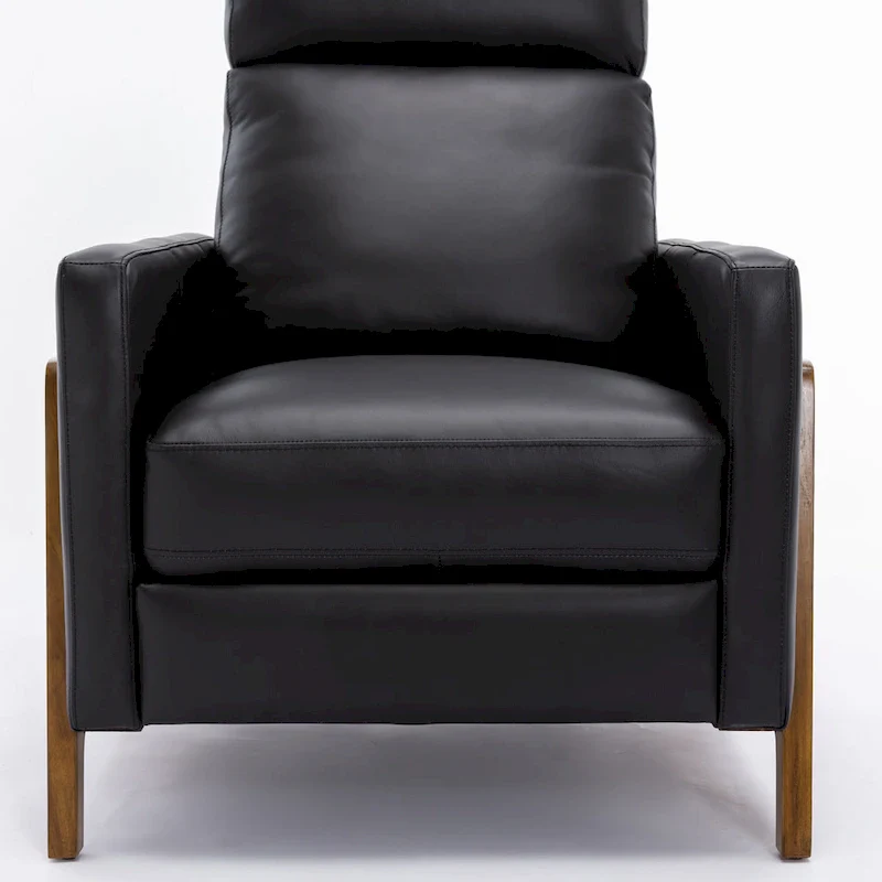 Top Grain Leather Push Back Recliner