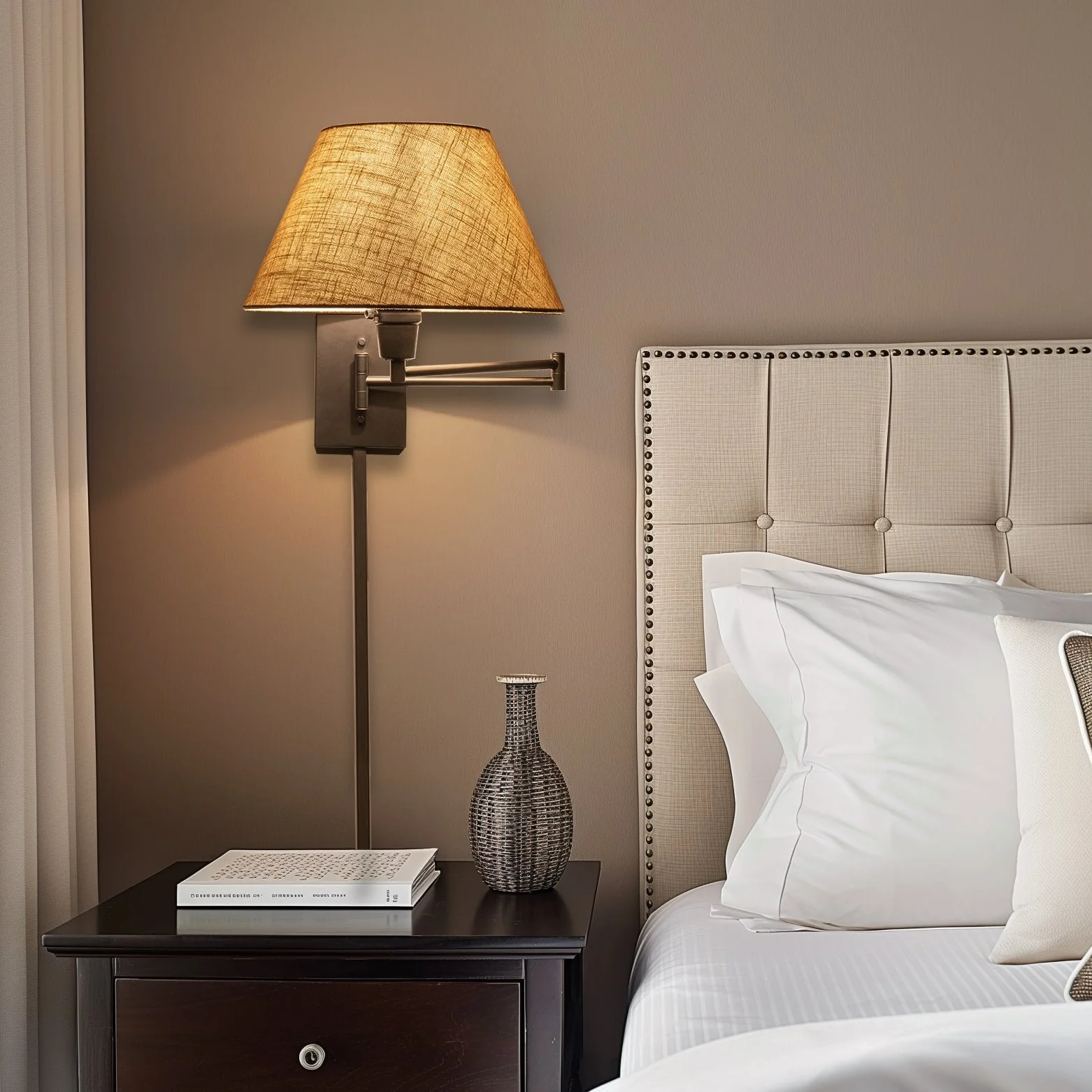 Cambridge 15 Swing Arm Wall Lamp - Plug In/Wall Mount