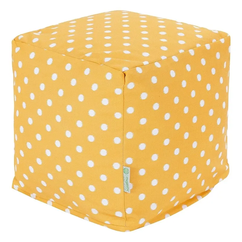 Majestic Home Goods Ikat Dot Indoor / Outdoor Ottoman Pouf Cube