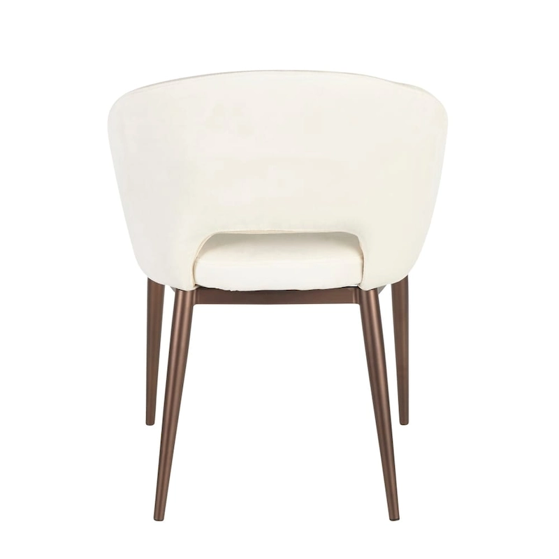 Carson Carrington Vika Upholstered Dining Chair with Copper Metal Legs