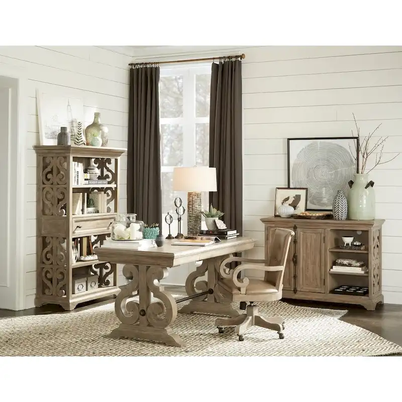 Tinley Park Traditional Dove Tail Grey Bookcase