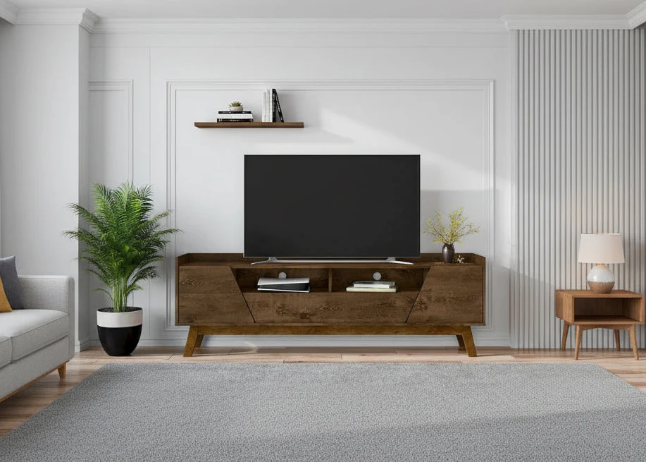 Manhattan Comfort Mid Century Marcus 70.86 In. TV Stand