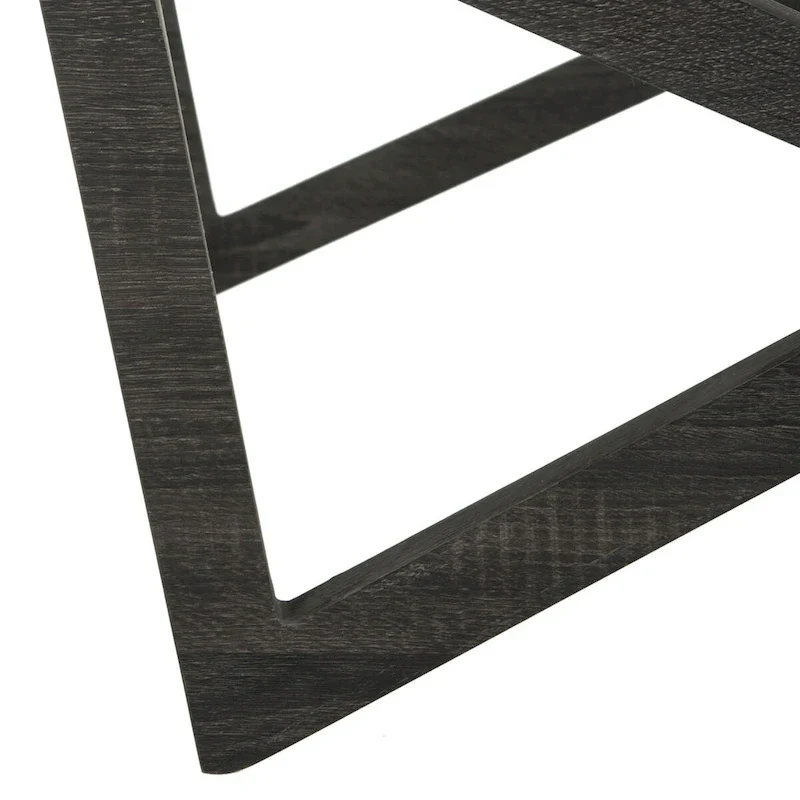 SAFAVIEH Annmarie Mid-Century Glass Top Coffee Table - 33.5 x 33.5 x 14.5 - 34Wx34Dx15H