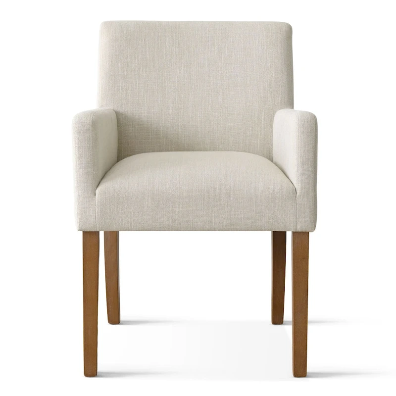 Linen Upholstered Armchair(Set of 2)