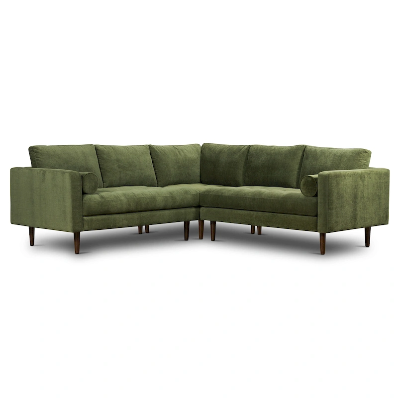 Poly & Bark Napa Fabric 98  Corner Sectional Sofa