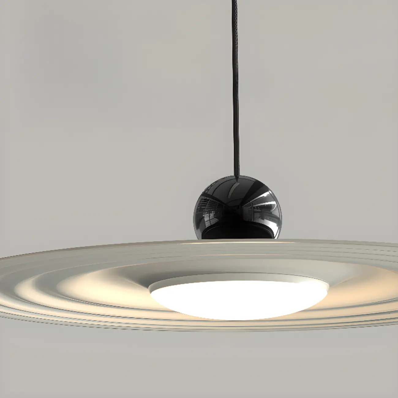 Ultra Modern Disc Metal Resin LED Kitchen Pendant Light