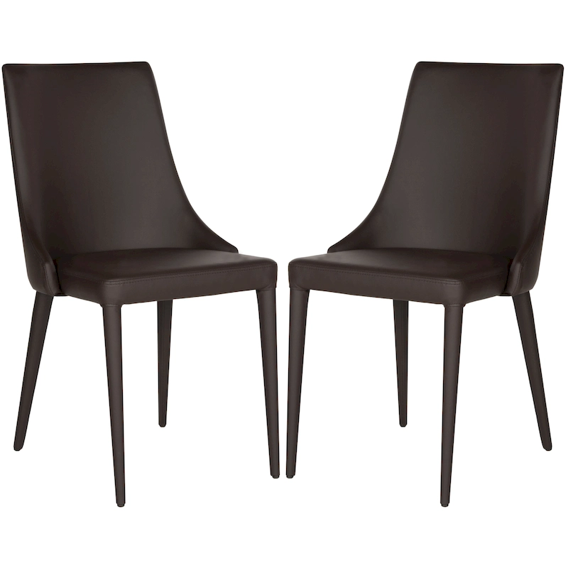 SAFAVIEH Socorro Mid-Century Modern White Dining Chair (Set of 2) - 23.6 x 19.6 x 35.5 - 24Wx20Dx36H