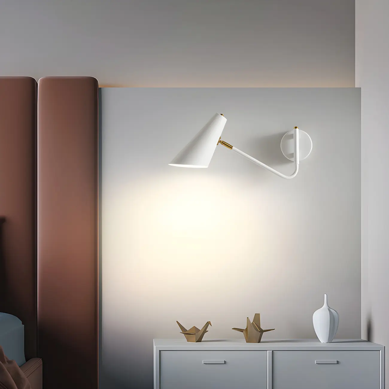 Modern Metal Simple Swing Arm Wall Light