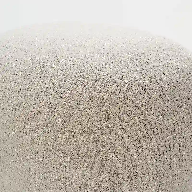 KINWELL 23 Wide Boucle Upholstered Footstool Ottoman Sofa Chair Footrest