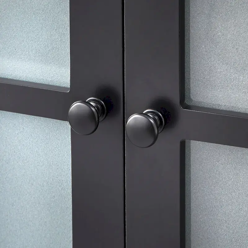 Simple Living Hampshire Frosted Glass Farmhouse Buffet/Sideboard