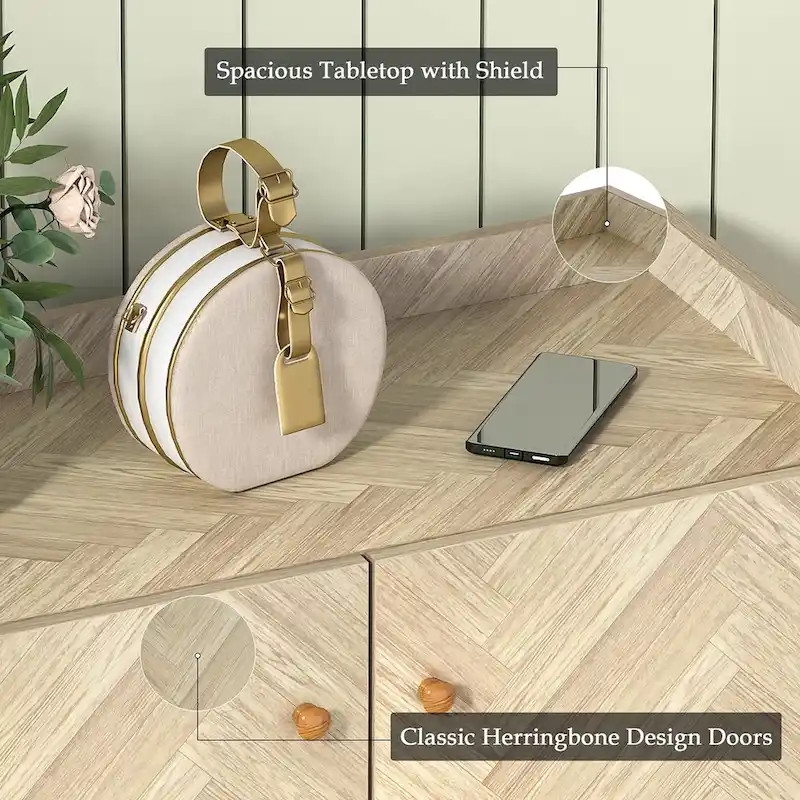 Anmytek Modern 20 Pairs Entryway Shoe Storage Cabinet 6-Tier Shoe Rack Organizer with Doors and Adjustable Shelves