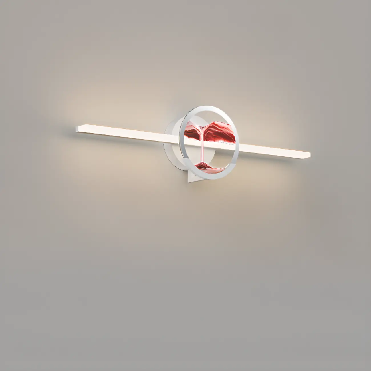 Dimmable Glass Bathroom Vanity Light with Integrated LED